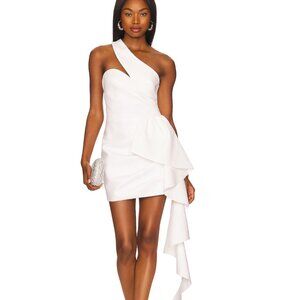 ELLIATT Convergence Mini Dress in Ivory White Bridal Sexy Wedding Small